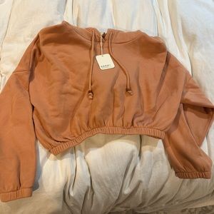 DONNI. Vintage Fleece Cropped Hoodie S